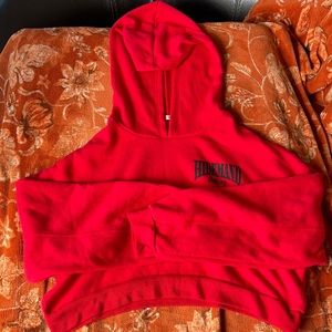HiDemand Red Crop Hoodie (Small)
